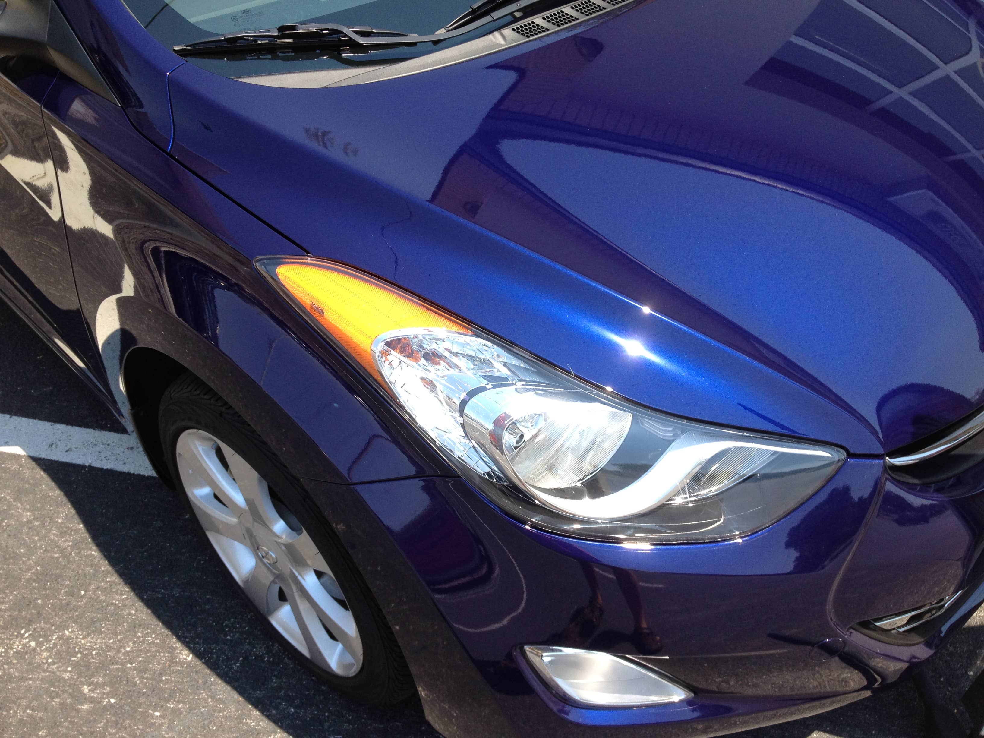 2011 Hyundai Elantra 3M front invisible bra paint film for full hood, bumper and fenders