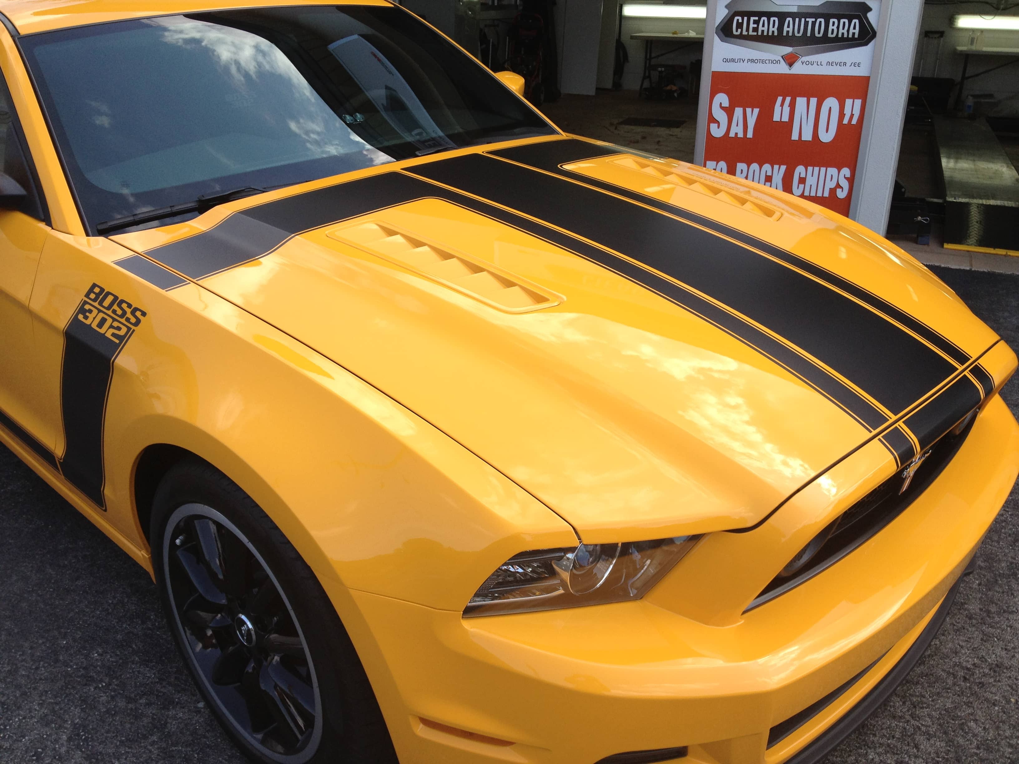 Ford Mustang BOSS 302 specialists paint protection film St. Louis against chips 3M Scotchgard and XPEL