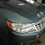 2012 Subaru Forester and 2013 Subaru Impreza rock chip paint protection mask St. Louis XPel film