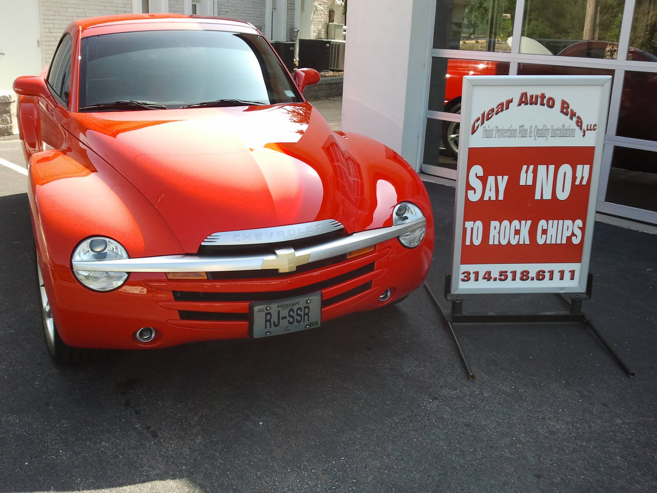 2005 Chevy SSR invisible rock chip guard 3M paint protection film St. Charles