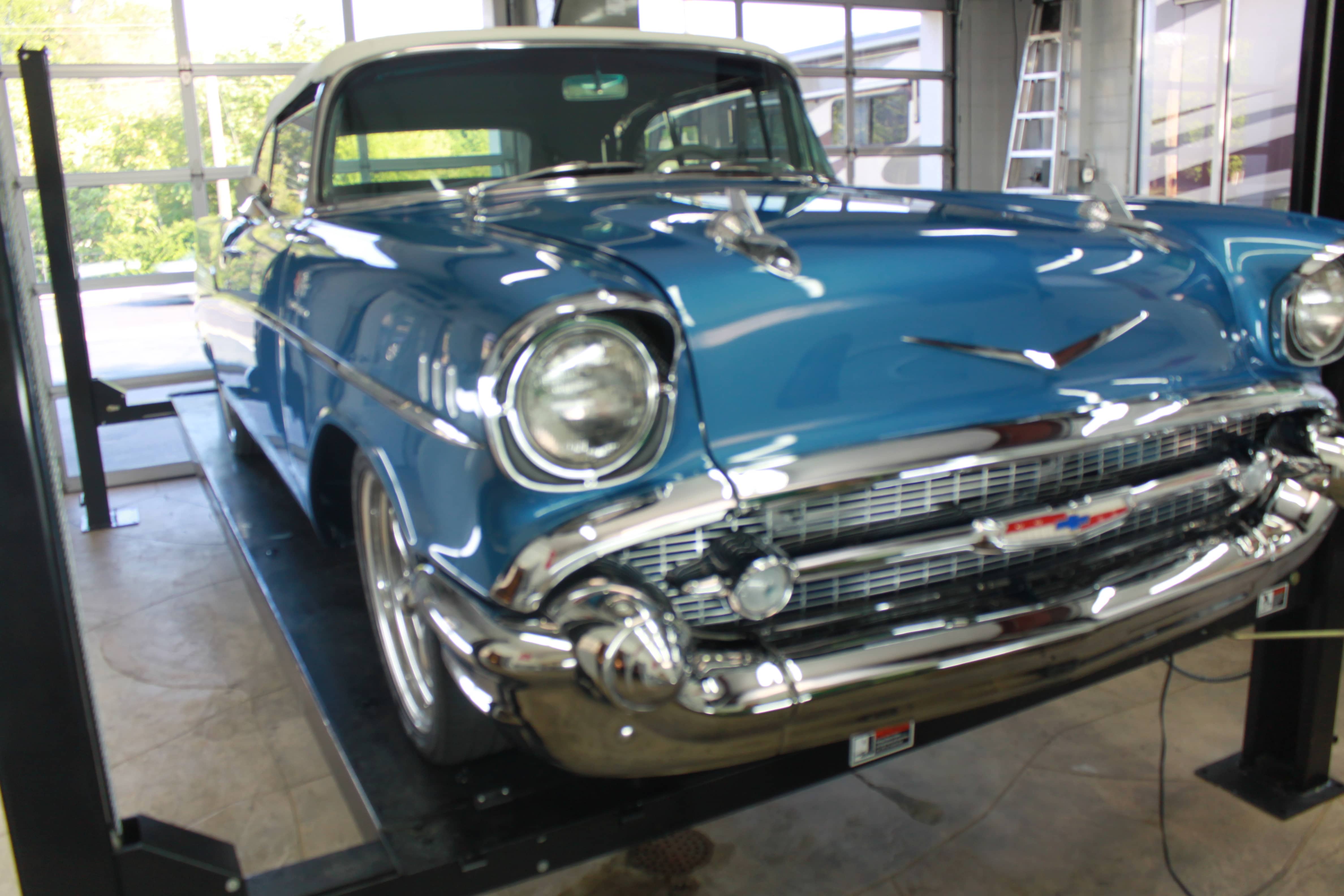 1957 Chevy Bel Air front clear rock chip paint protection XPel film St. Louis St. Charles