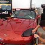 Corvette paint protection film and headlight guards Fun Fest Effingham Illinois