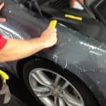 Tesla paint armor protection film installation in St. Louis for a customer from Michigan
