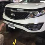 Kia Sportage rock chip prevention with clear bra paint film